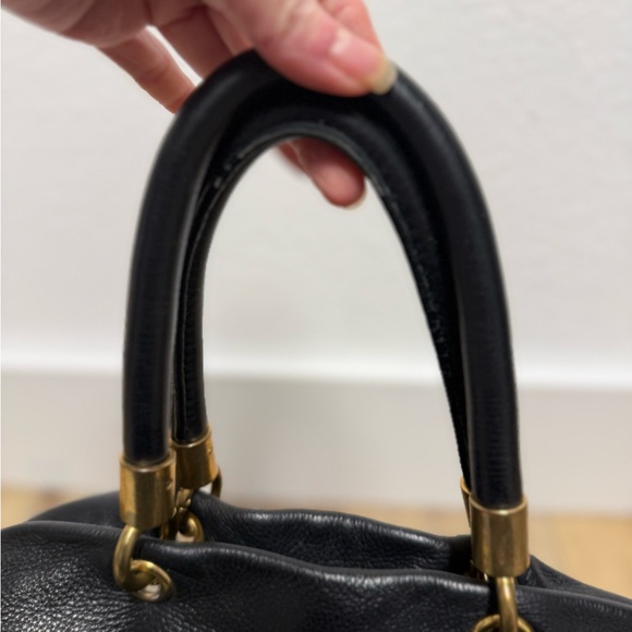 Marc by Marc Jacobs Too Hot Black Pebbled Leather Satchel Crossbody Bag - Picture 8 of 15